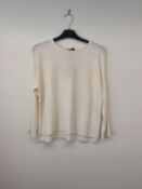 MARELLE - a ladies cream jumper, size 8