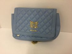 LOVE MOSCHINO - a pale blue bag (broken press stud)