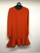 VICTORIA BECKHAM - a ladies orange dress, size 10
