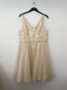 ARIELLA LONDON - a ladies nude dress, size 16