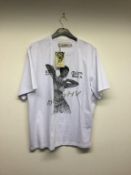 MISBHV - a ladies white t shirt, size large