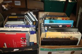 TWO BOXES OF BOOKS TO INCLUDE HISTORY INTEREST