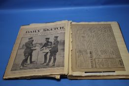 A SCRAPBOOK CONTAINING A QUANTITY OF NEWSPAPER CLIPPINGS OF IRISH UNIONIST INTEREST C.1914