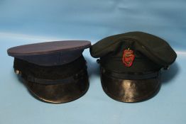 TWO MILITARY STYLE CAPS