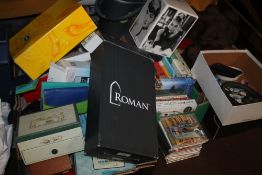 A QUANTITY OF SUNDRIES TO INCLUDE BOOKS, CERAMICS, RECORDS ETC.