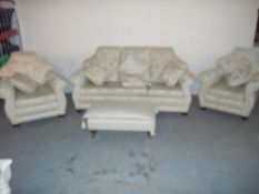 AN EDWARDIAN STYLE FOUR PIECE SUITE