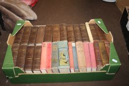 A BOX OF BOOKS TO INCLUDE DICKENS