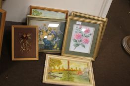 A SMALL QUANTITY OF FRAMED AND GLAZED PRINTS