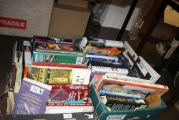 TWO BOXES OF BOOKS TO INCLUDE WAR