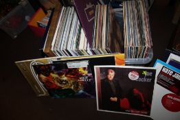 A QUANTITY OF APPROX. 130 LP RECORDS TO INCLUDE NEIL DIAMOND, WHITNEY HOUSTON, JOE COCKER, ETC.,