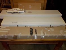 A BROTHER KH.260 PUNCH CARD KNITTING MACHINE AND TABLE, A BROTHER KH836 KNITTING MACHINE AND