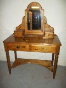 A DUCAL SOLID PINE DRESSING TABLE