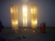 THREE IKEA FLOOR STANDING LAMPS