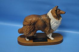A CONNOISSEUR MODEL BY BESWICK OF A ROUGH COLLIE