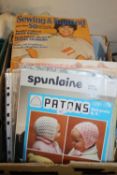 A COLLECTION OF KNITTING PATTERNS, SEWING PATTERNS ETC
