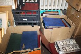 FOUR FOLDERS CONTAINING SETS OF COLLECTORS CARDS BY WD AND HO WILLS, JOHN PLAYER, OGDEN, ABC,