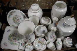 A TRAY OF AYNSLEY CERAMICS (TRAY NOT INCLUDED)