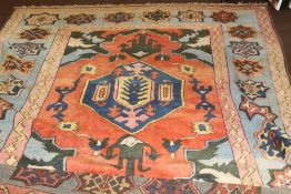 A LARGE TURKISH STYLE RUG