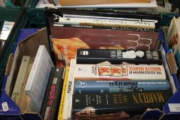 A TRAY OF BOOKS RELATING TO MARILYN MONROE