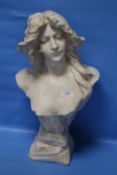 A CERAMIC CLASSICAL BUST