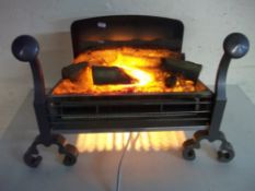 A VINTAGE ELECTRIC DECORATIVE FIRE