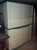 A KETTLER GARDEN STORAGE SHED