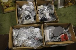 FOUR BOXES OF ASSORTED COSTUME JEWELLERY A/F RETURNS