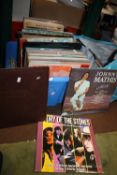 A QUANTITY OF LP RECORDS TO INCLUDE THE CARPENTERS, ROLLING STONES, ETC.