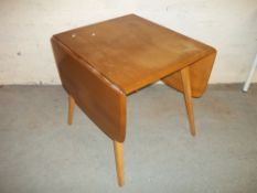 AN ERCOL DROP LEAF DINING TABLE