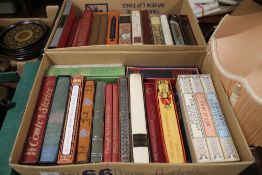 TWO BOXES OF FOLIO SOCIETY BOOKS