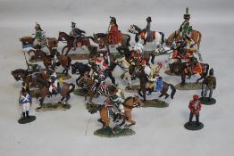 DEL-PRADO 20 NAPOLEANIC WAR ERA PAINTED METAL FIGURES, mostly on horseback