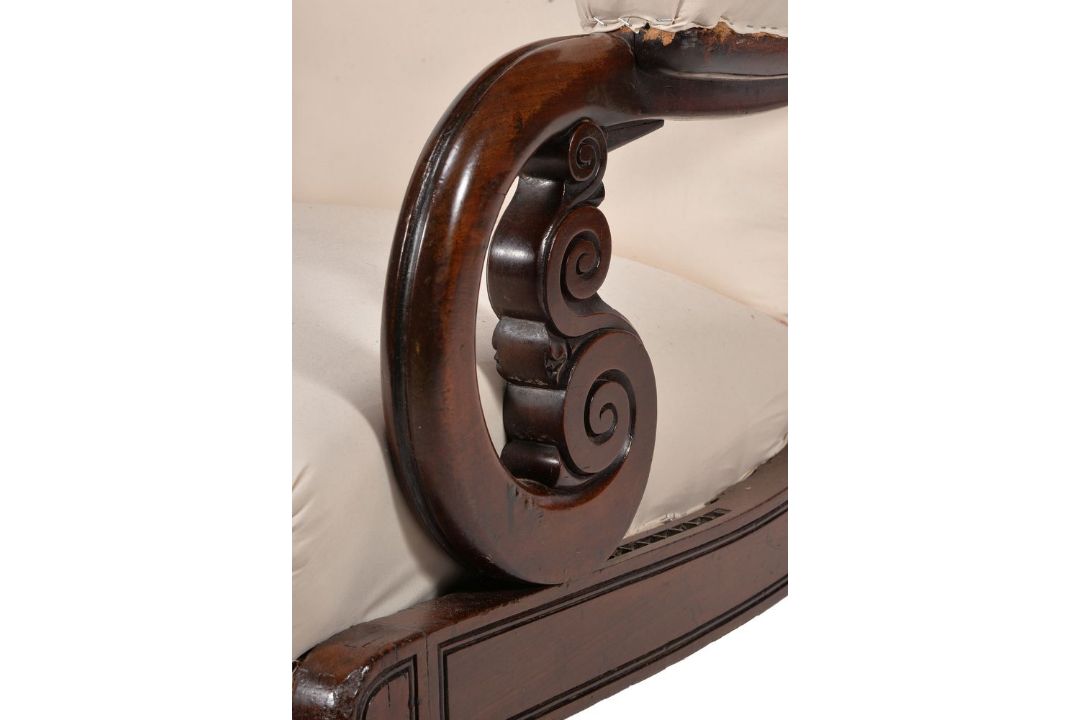 A George IV mahogany metamorphic library armchair - Image 4 of 7
