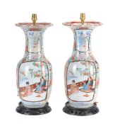 A pair of Japanese Arita vases
