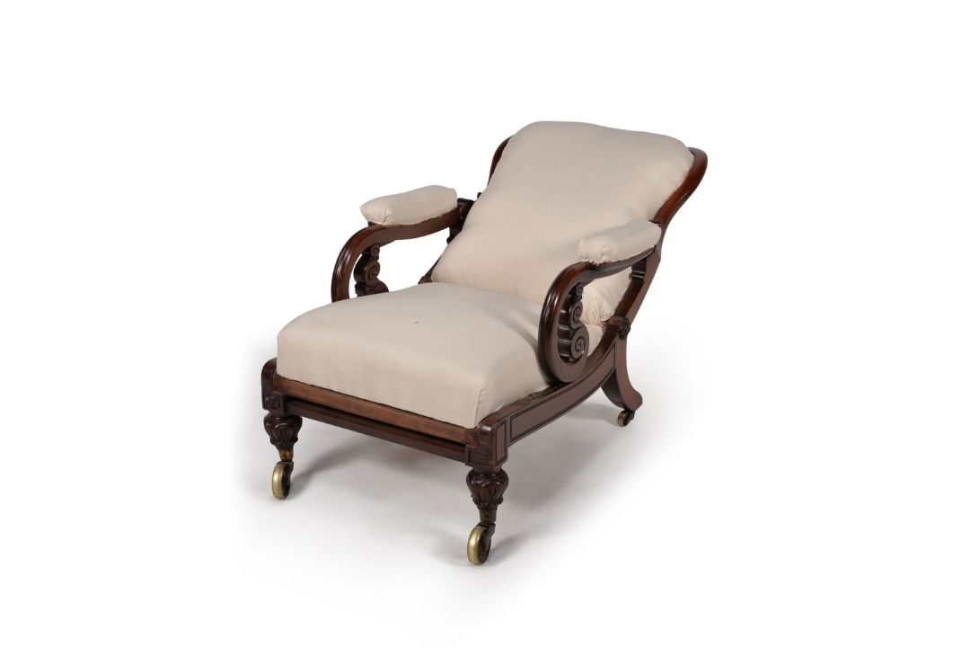 A George IV mahogany metamorphic library armchair - Image 2 of 7