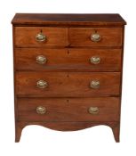 A George III mahogany chest of drawers