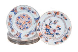 A set of six Chinese Imari plates