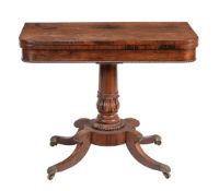 ϒ A George IV rosewood card table