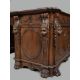 A carved mahogany twin pedestal partner's desk in George III style - Image 3 of 4