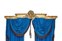 A pair of Victorian carved giltwood pelmets, mid-19th century
