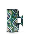 A Cantagalli 'Iznik' style mug with bracket handle, late 19th century