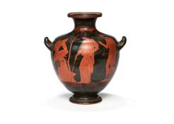A Grand Tour cold-painted terracotta copy of the hydra attributed to the Chicago painter (circa 475-