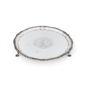 An early George III silver hexalobed salver by Thomas Hannam & Richard Mills