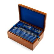 A matched silver Old English pattern part table service
