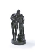 A patinated bronze model of the Farnese Hercules, after the Antique, early 19th century