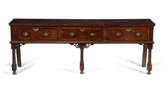 † A Queen Anne oak dresser base, circa 1710