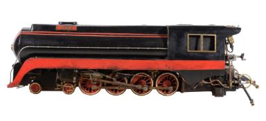 A 5 inch gauge model of a 4-8-2 American Mountain J Class tender locomotive 'Annie'