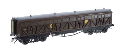 A gauge 1 model of a Great Western 'Siphon G' braced wagon No 1450