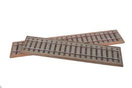 Two 5 inch gauge locomotive display tracks