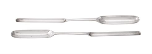 A George III silver marrow scoop by John Scofield
