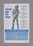 Suiting Man for Space. Mercury-era space suit promotional poster
